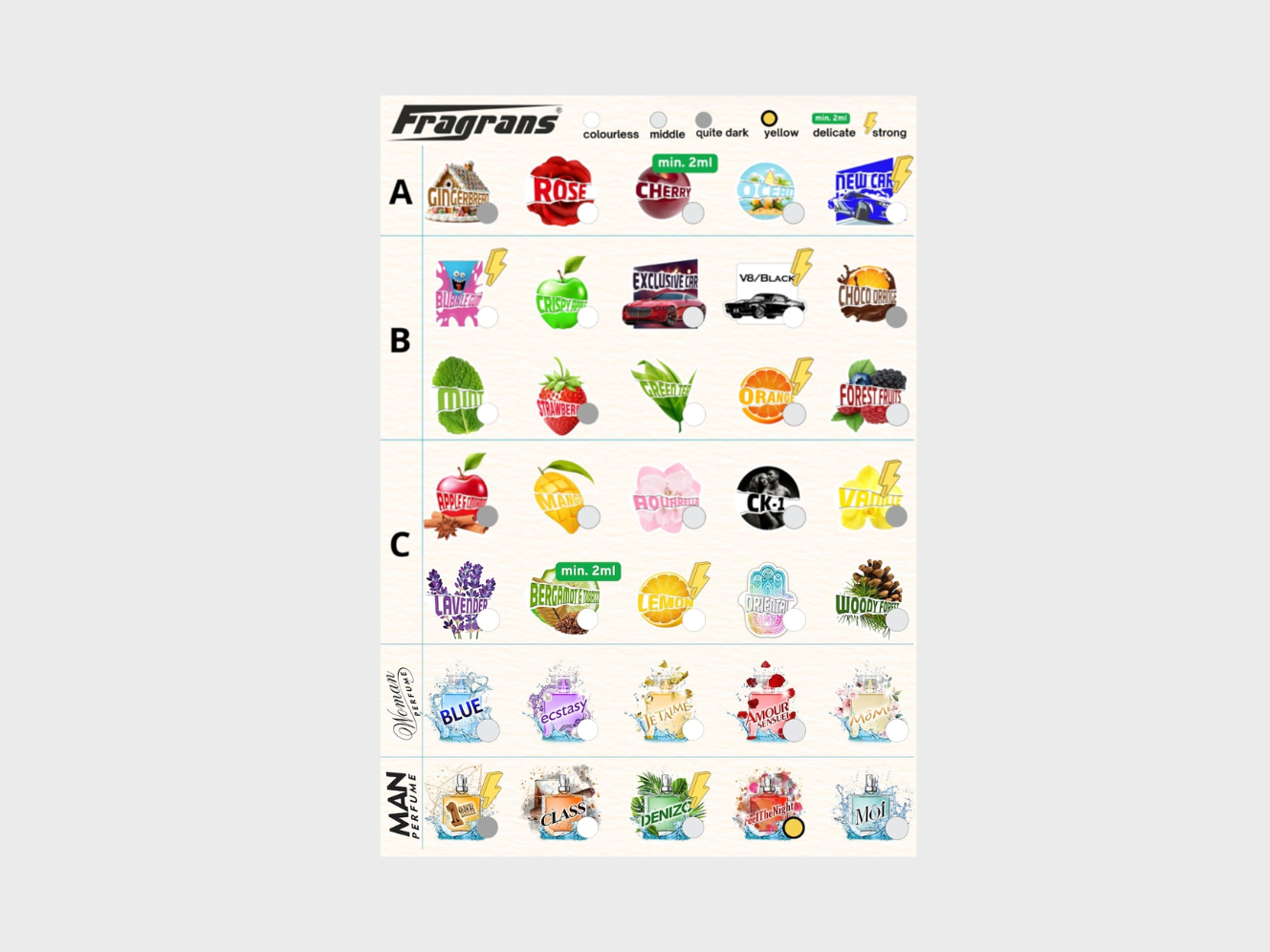 Duftfrisker med tryk eller logo