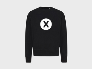 Sweatshirt med logo og tryk