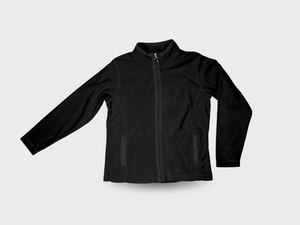 Fleece med logo og tryk