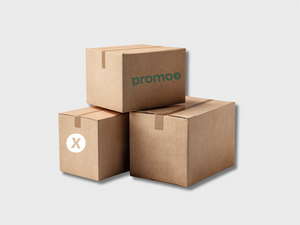 Cardboard boxes with logo