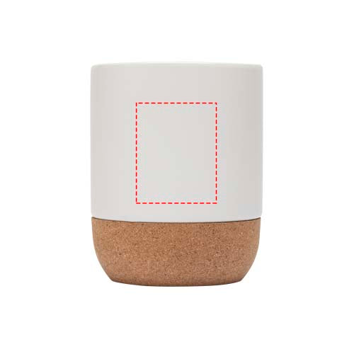 Billie 300 ml keramisk krus med korkdetaljer og mat finish