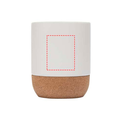 Billie 300 ml keramisk krus med korkdetaljer og mat finish