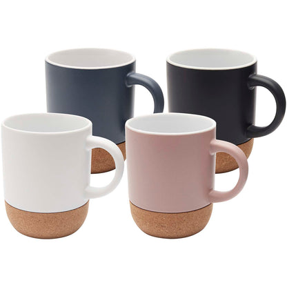 Billie 300 ml keramisk krus med korkdetaljer og mat finish