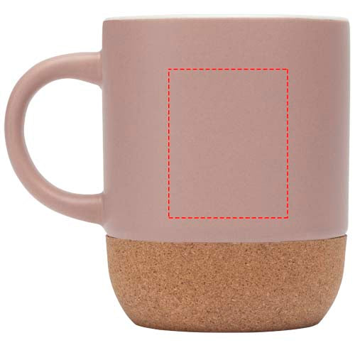 Billie 300 ml keramisk krus med korkdetaljer og mat finish