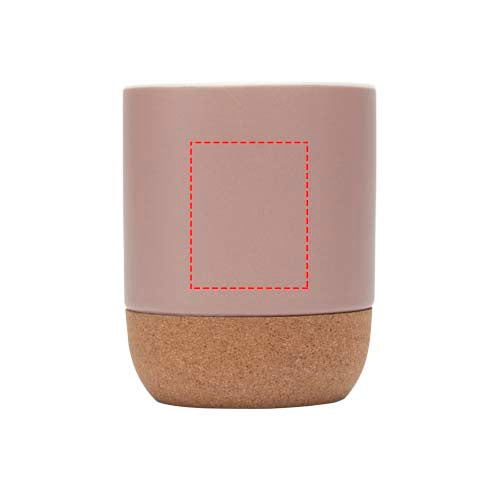 Billie 300 ml keramisk krus med korkdetaljer og mat finish