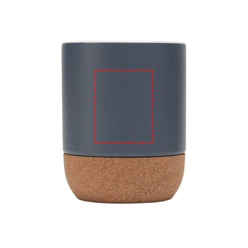 Billie 300 ml keramisk krus med korkdetaljer og mat finish