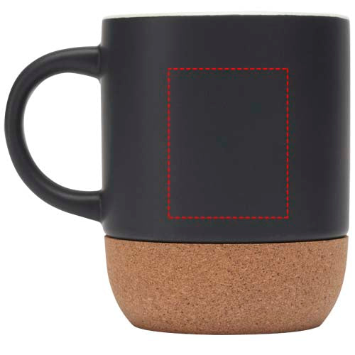 Billie 300 ml keramisk krus med korkdetaljer og mat finish