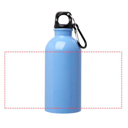 Oregon RCS certificeret vandflaske på 400 ml i rustfrit stål med enkelt væg og karabinhage