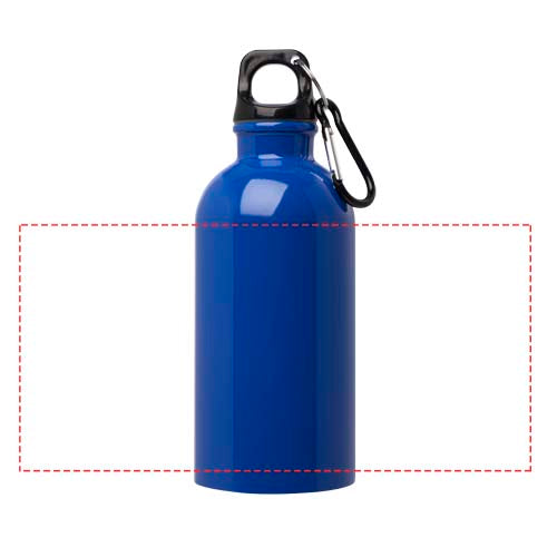 Oregon RCS certificeret vandflaske på 400 ml i rustfrit stål med enkelt væg og karabinhage