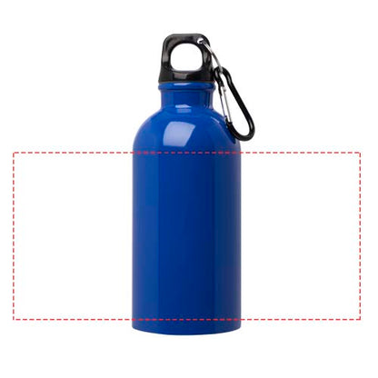 Oregon RCS certificeret vandflaske på 400 ml i rustfrit stål med enkelt væg og karabinhage