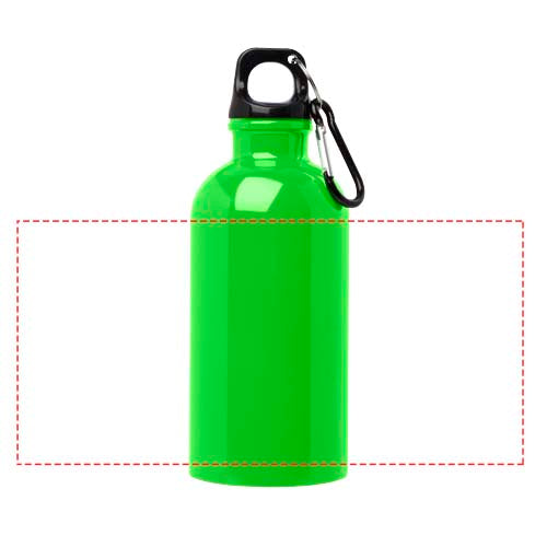 Oregon RCS certificeret vandflaske på 400 ml i rustfrit stål med enkelt væg og karabinhage