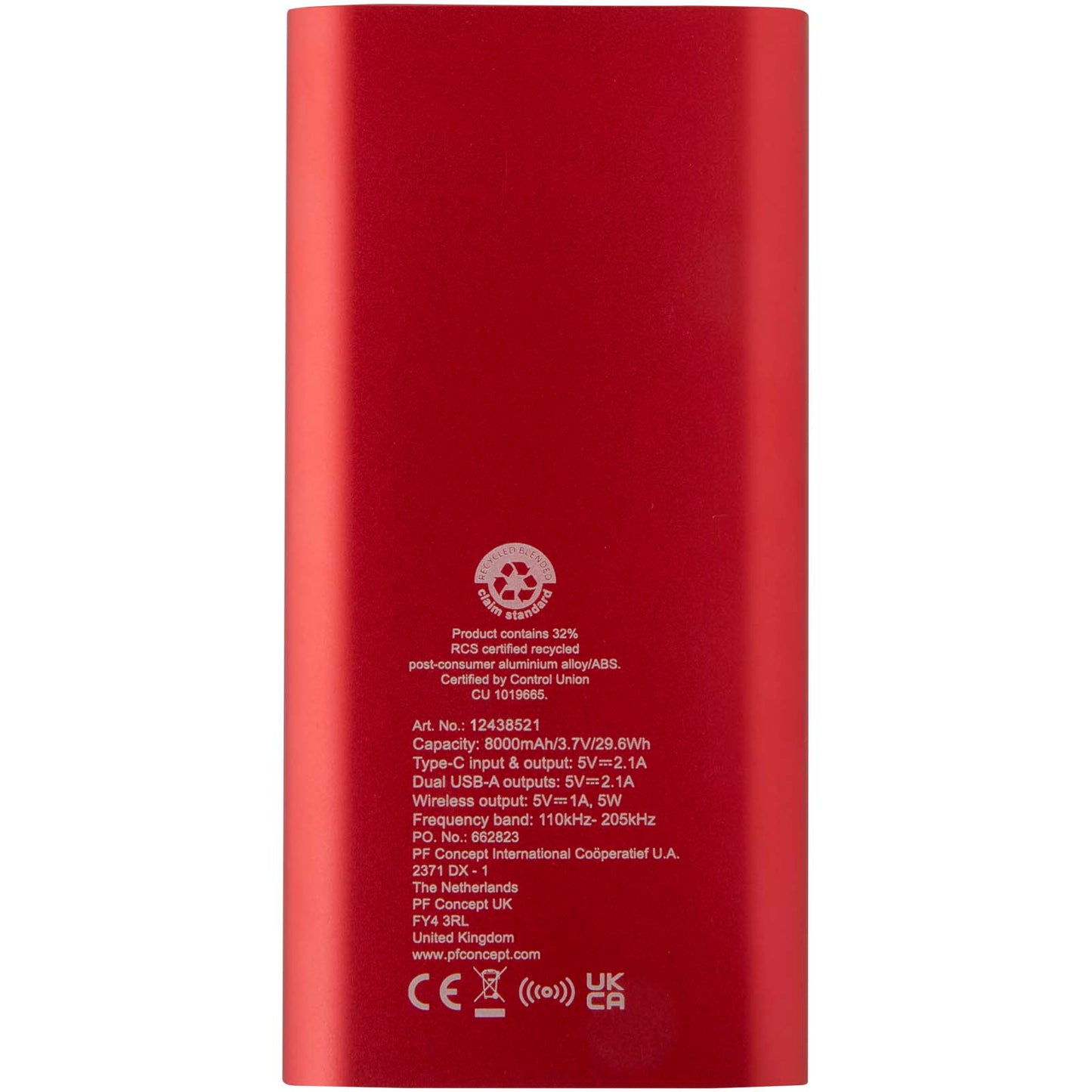 Pulse eco power bank 8000 mAh with print