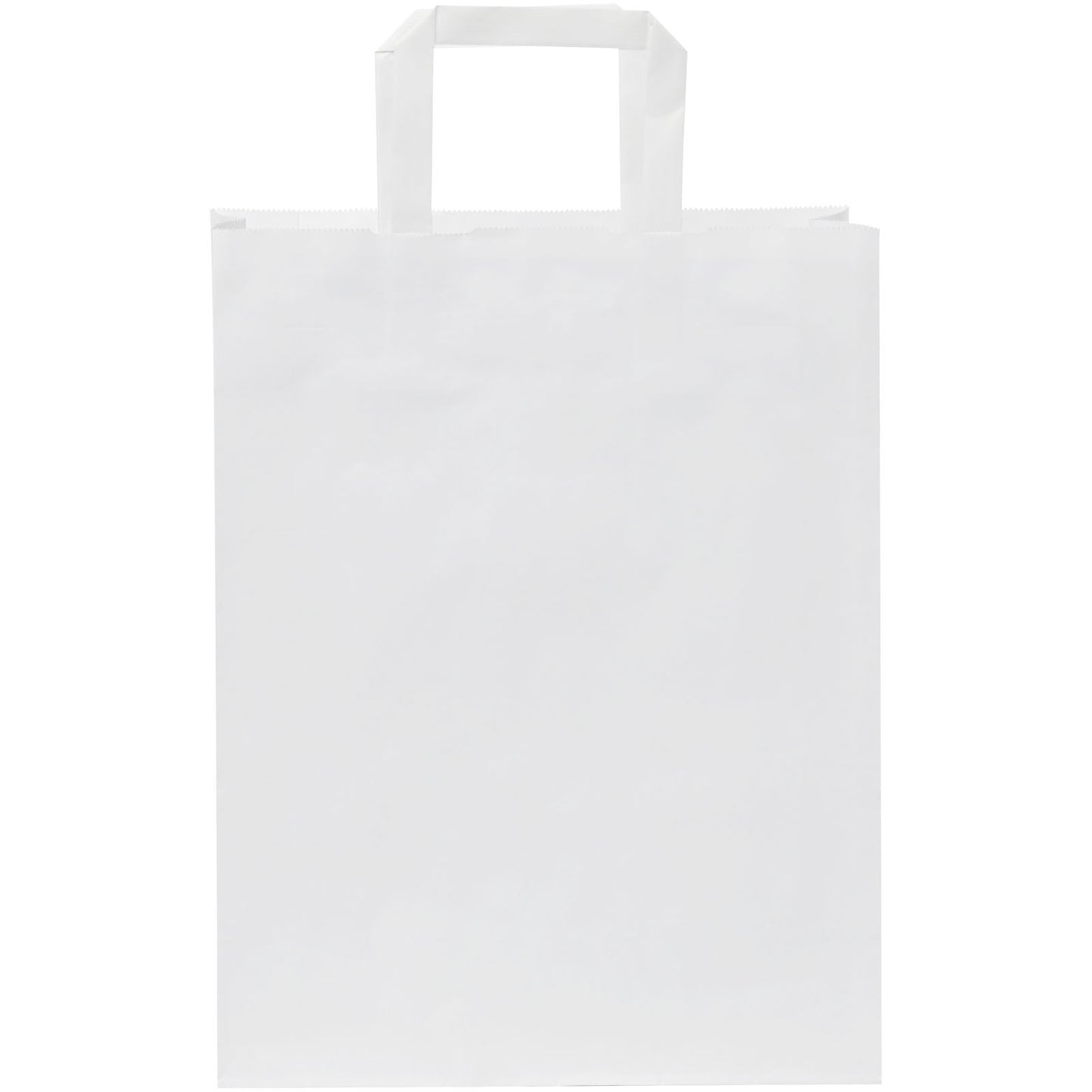 Nora kraftpapirpose med tryk - Fladt håndtag - 25x11x31 cm