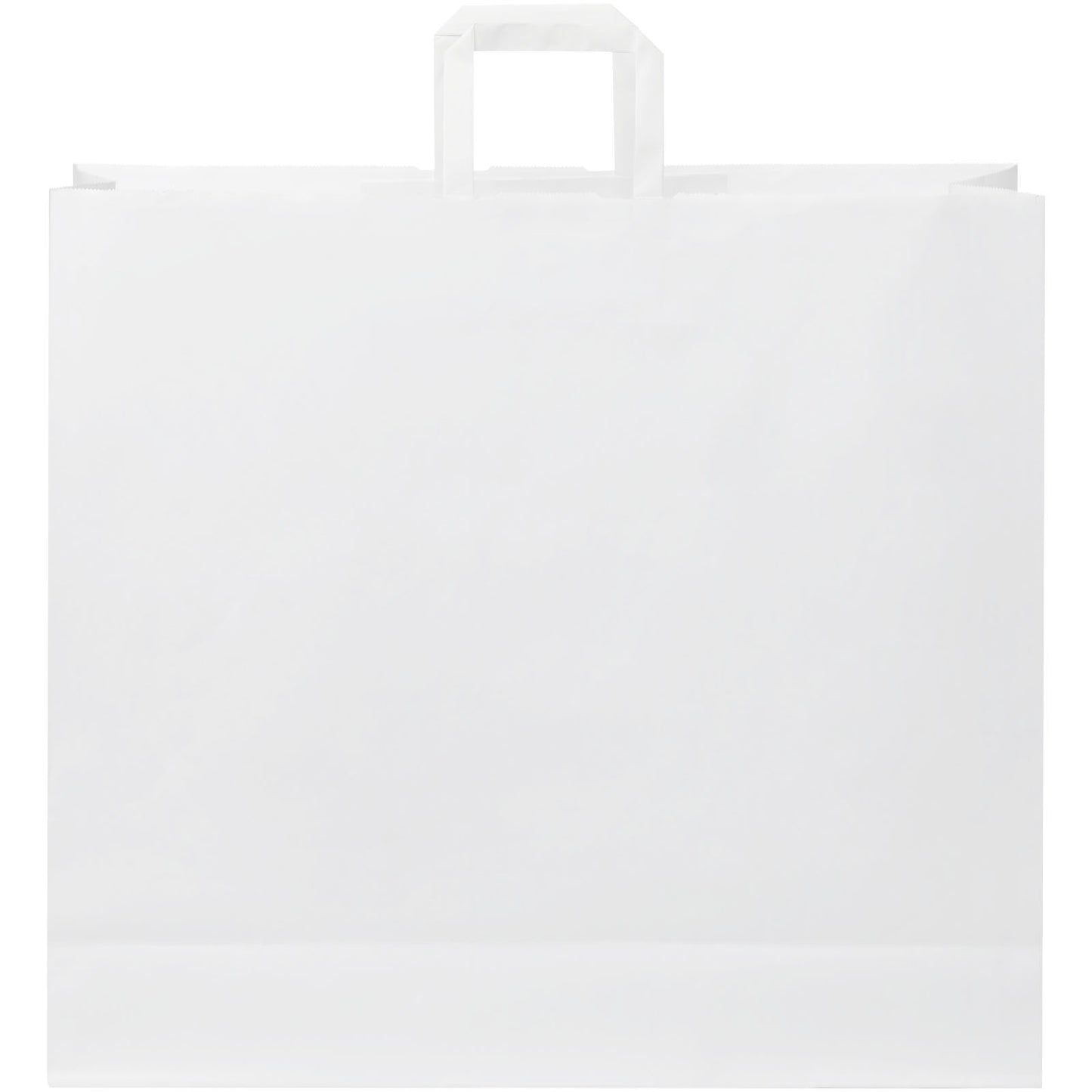 Nora kraftpapirpose med tryk - Fladt håndtag - 49,5x14x44 cm