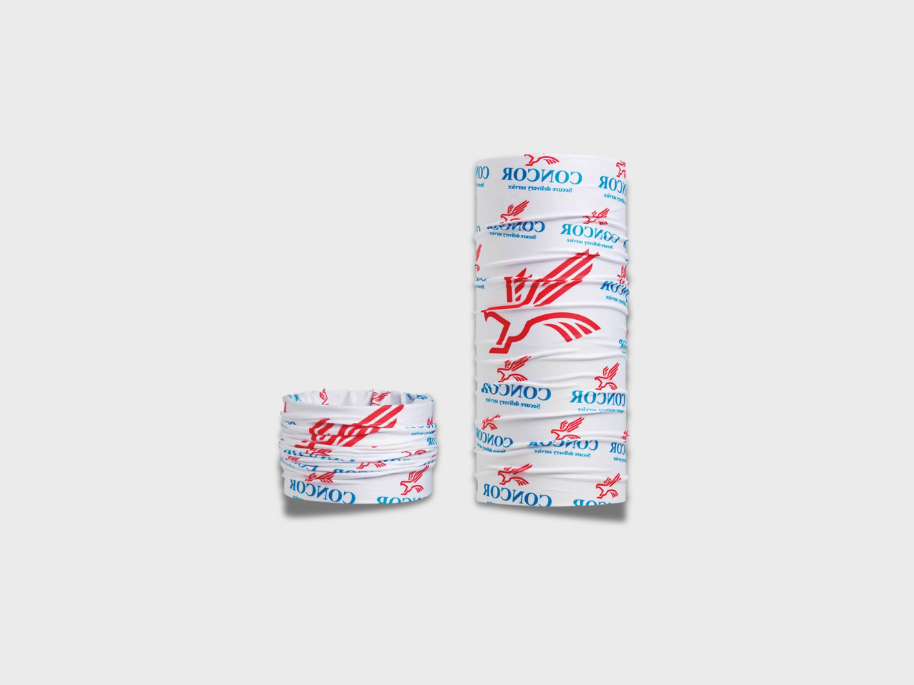 Neck gaiter with logo