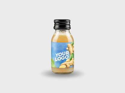 Ingefærshot med tryk eller logo