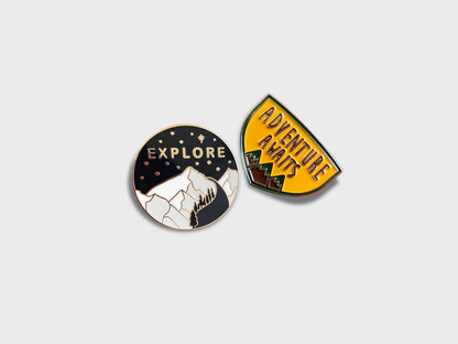 Pins with logo