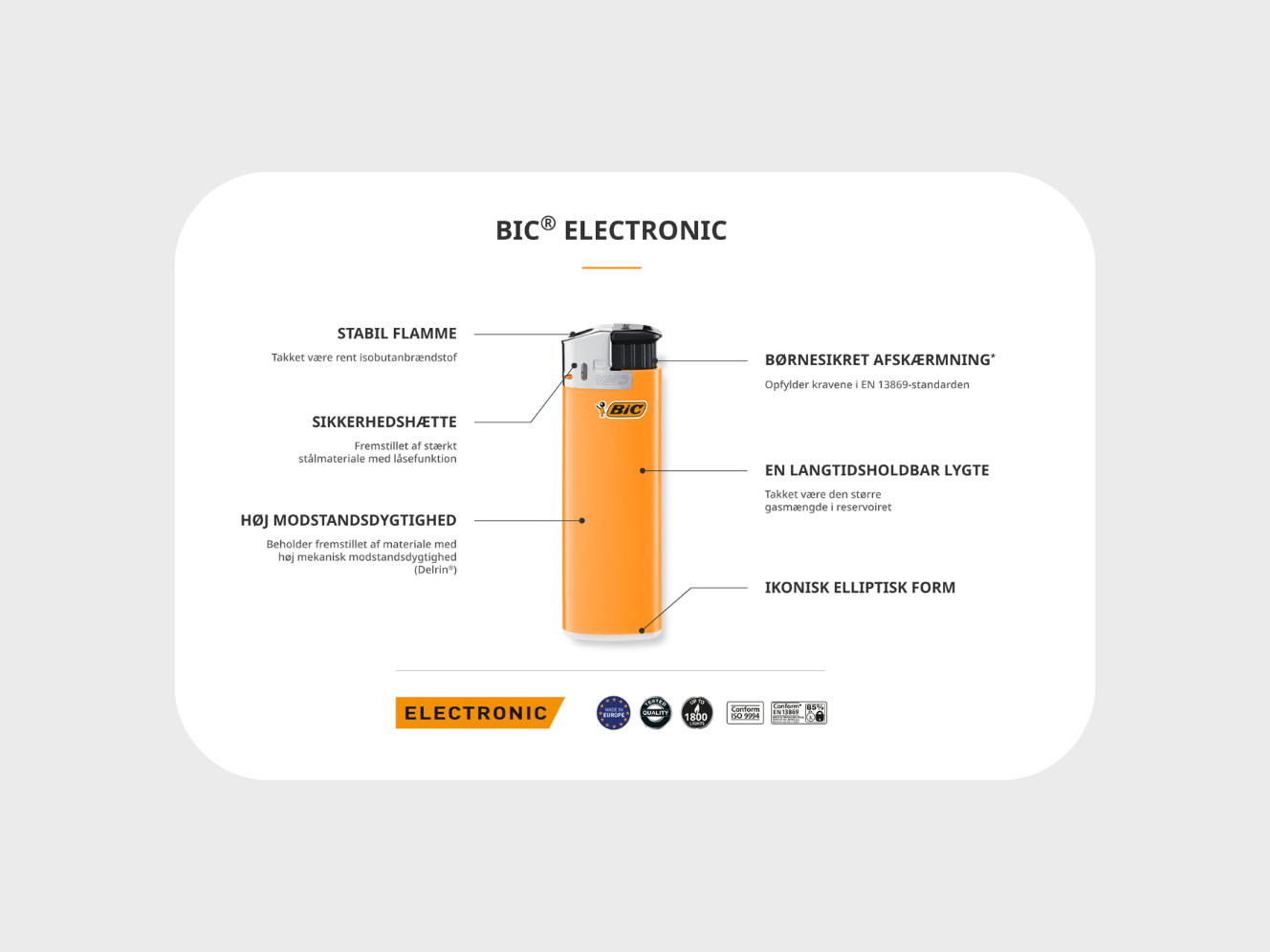 Lighter med logo eller tryk