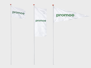 Flag med logo eller tryk