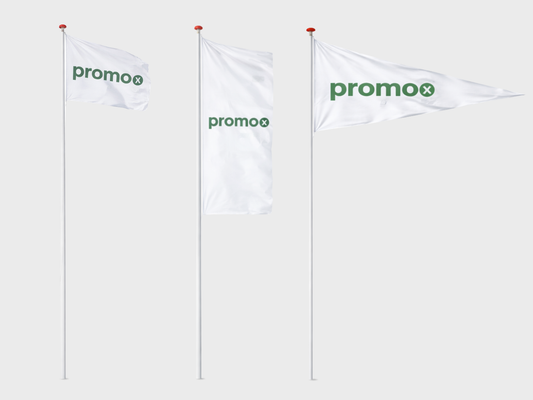 Reklameflag til flagstang med print