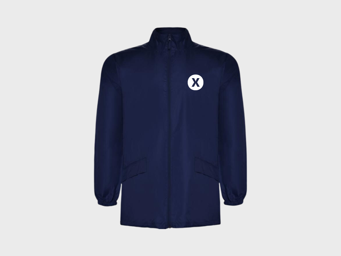 Lightweight rain jacket with print