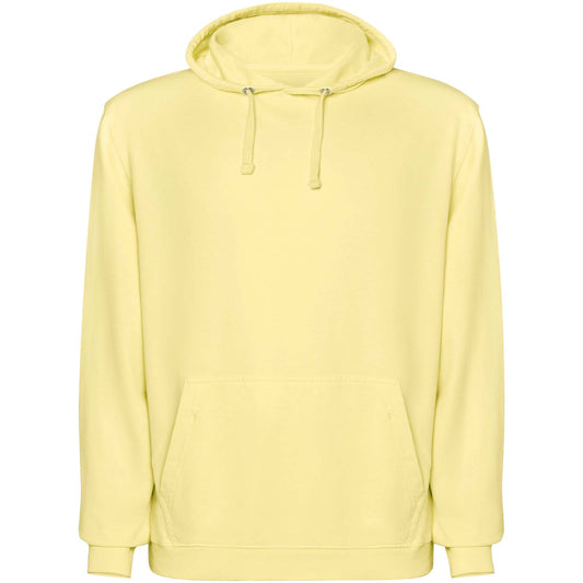Mombas hoodie med tryk i farven gul