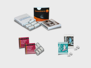 Tyggegummi med logo eller tryk