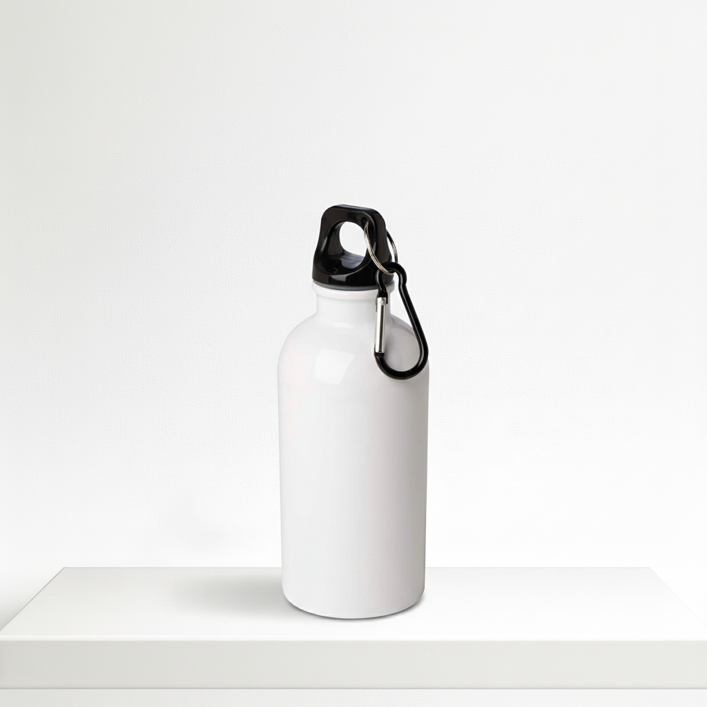 Oregon RCS certificeret vandflaske på 400 ml i rustfrit stål med enkelt væg og karabinhage