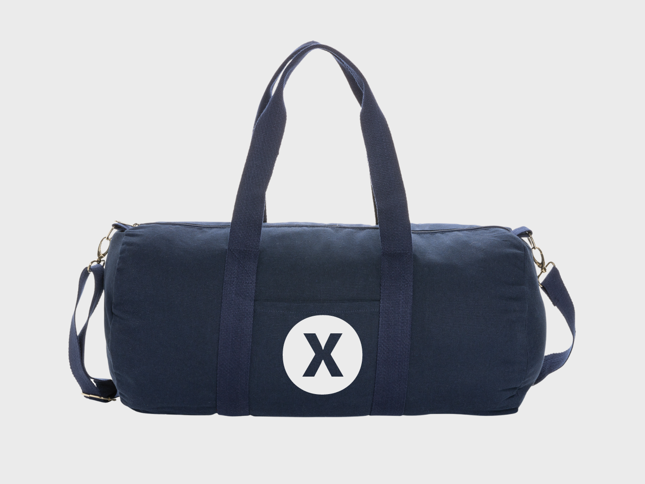 AWARE™ printed canvas duffel bag