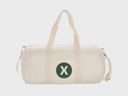 AWARE™ printed canvas duffel bag